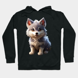 Adorable Pokemonlike Wolfie Hoodie